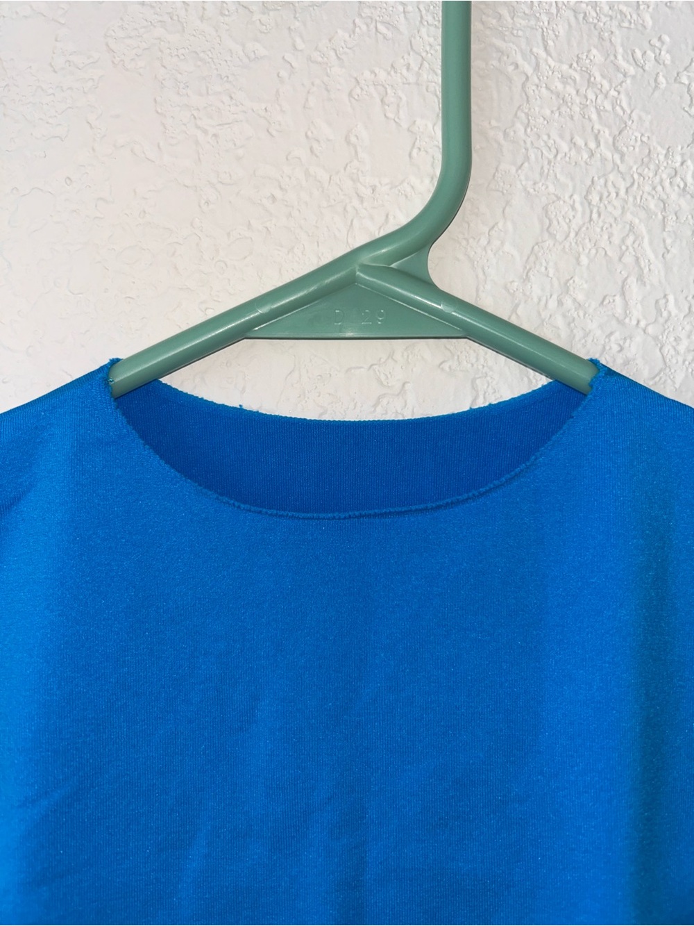 SKIMS Fits Everybody High Neck Bodysuit Neon Blue XL Like New - Picture 7 of 8